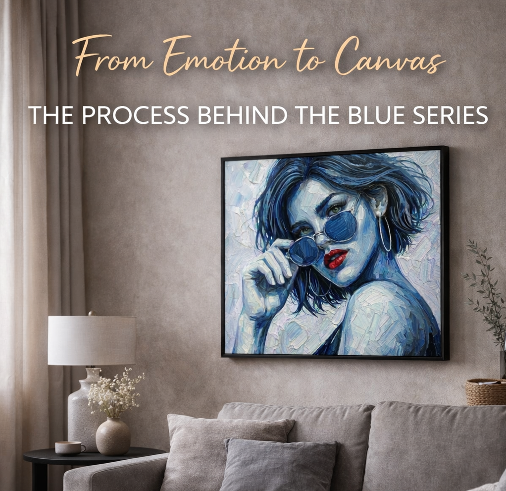 The process behind the blue series from MissArtLover